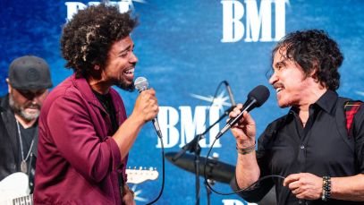 John Oates performs at the event recognizing him as a BMI Troubadour
