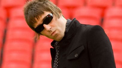Liam Gallagher looking at camera