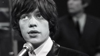 Mick Jagger performing