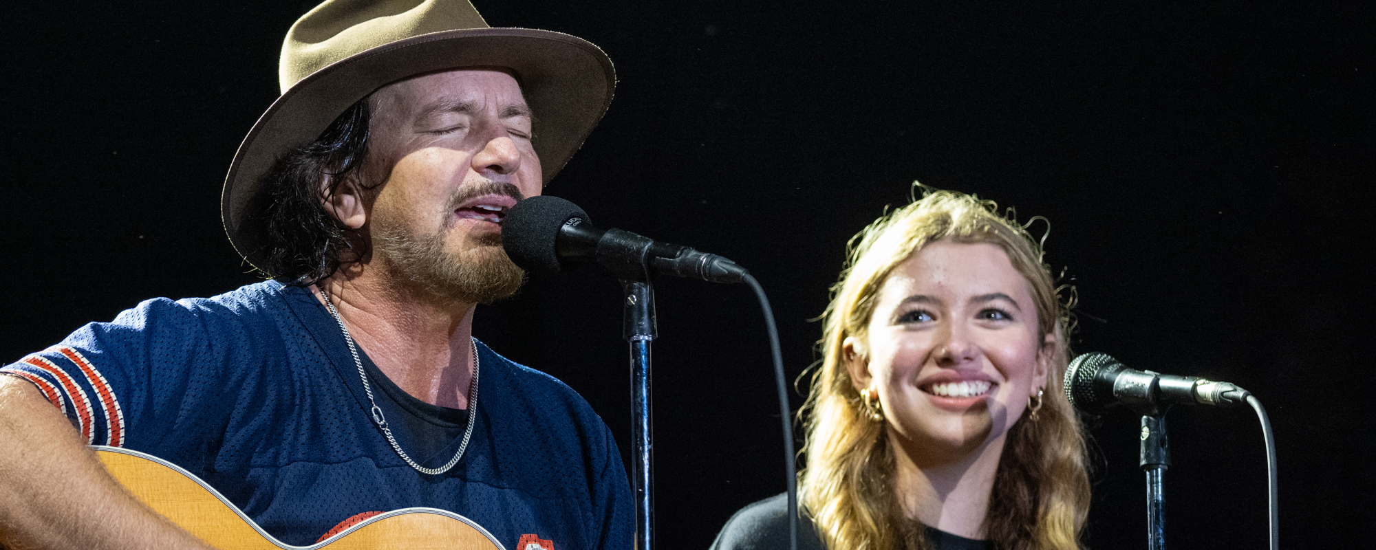 Pearl Jam's Eddie Vedder Welcomes Daughter to the Stage for Special Performance of Taylor Swift's "The Best Day"