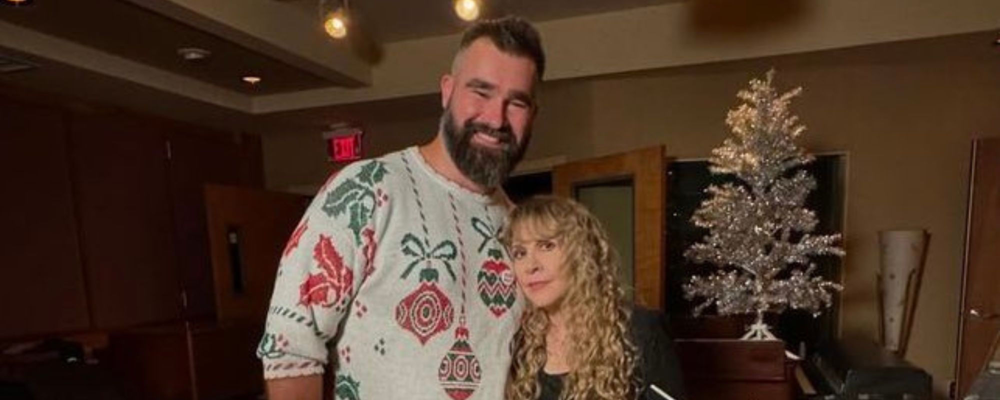 "Coming Soon to a Christmas Album Near You:" Stevie Nicks and... Jason Kelce?!