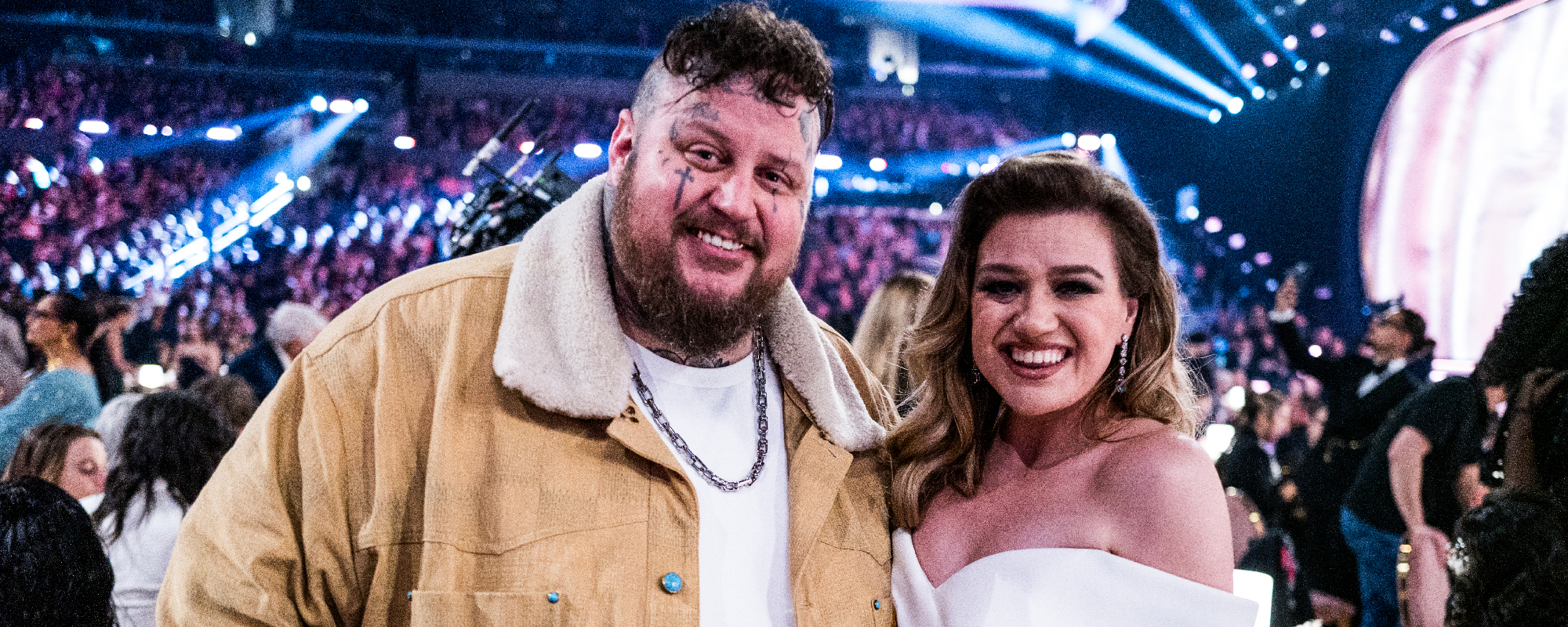 Jelly Roll Joins Forces With Kelly Clarkson for Special Duet of "I Am Not Okay"