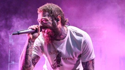 Post Malone Speechless as Fans Gifts Him Custom Belt Buckle After Concert
