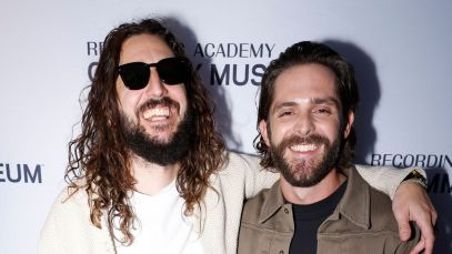 NEW YORK, NEW YORK - AUGUST 20: Julian Bunetta (L) and Thomas Rhett attend 'A New York Evening With Thomas Rhett' at National Sawdust on August 20, 2024 in New York City. (Photo by Rob Kim/Getty Images for The Recording Academy)