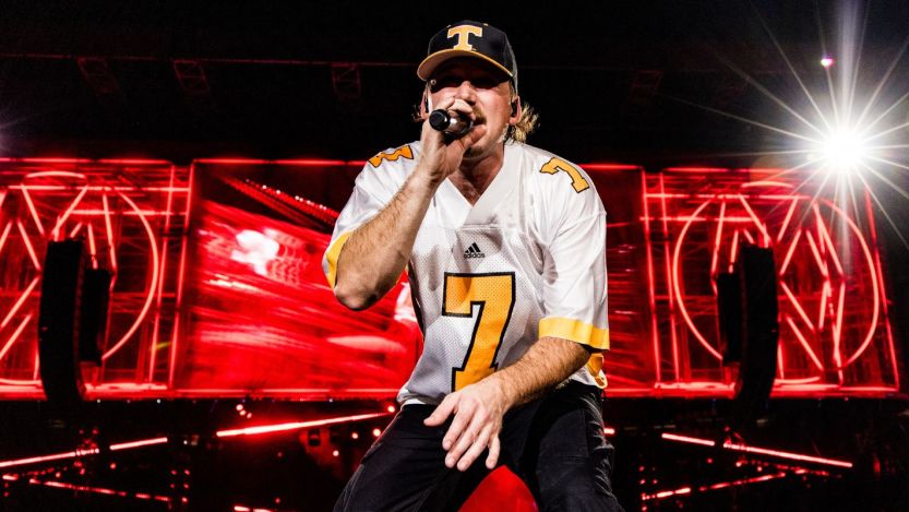 KNOXVILLE, TENNESSEE - SEPTEMBER 22: Morgan Wallen performs onstage for night two of his One Night At A Time tour at Neyland Stadium on September 22, 2024 in Knoxville, Tennessee. (Photo by John Shearer/Getty Images for for Morgan Wallen's One Night At A Time 2024)