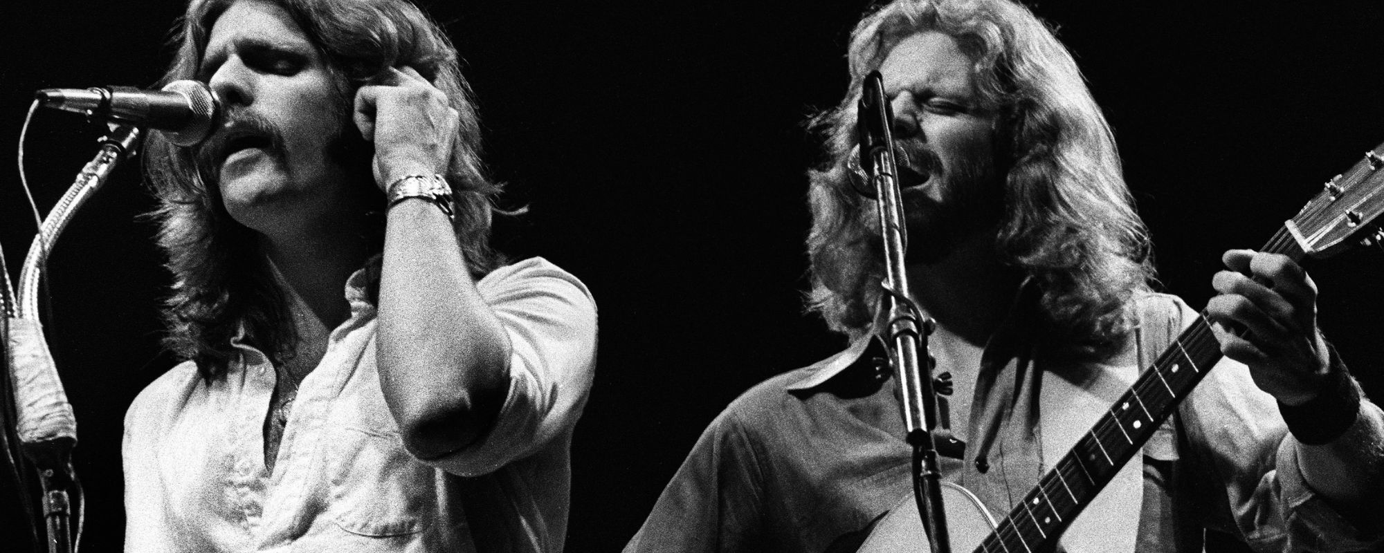 Don Henley and Glenn Frey performing