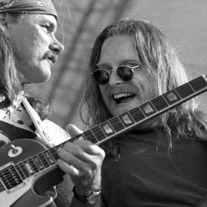 Dickey Betts and Warren Haynes of Allman Brothers Band performing