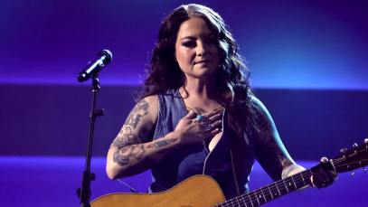 Ashley McBryde during her tribute to Kris Kristofferson