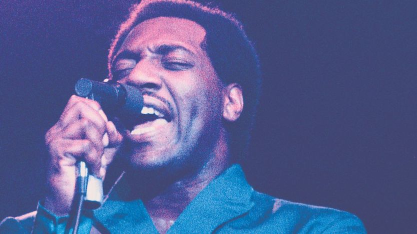 Otis Redding, who just barely missed 27 Club dying at 26, performing