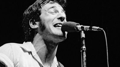 Bruce Springsteen performing