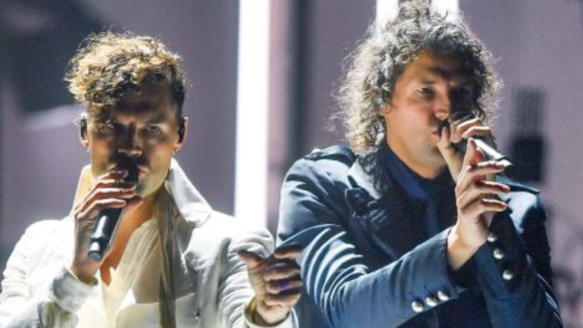 NASHVILLE, TENNESSEE - DECEMBER 20: Joel and Luke Smallbone of For King + Country perform on stage at The Grand Ole Opry on December 20, 2023 in Nashville, Tennessee. (Photo by Jason Davis/Getty Images)