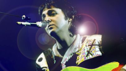 Paul McCartney performing