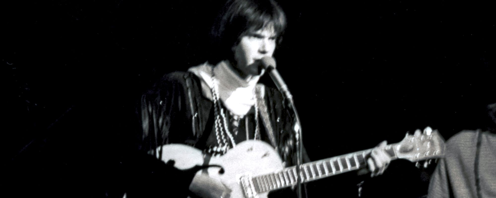 Neil Young performing with Buffalo Springfield