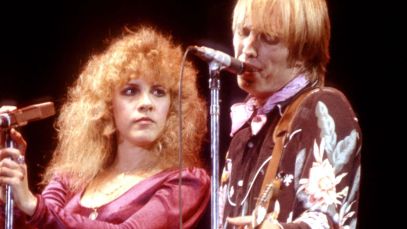 Stevie Nicks and Tom Petty performing
