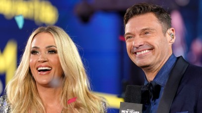 Carrie Underwood & Ryan Seacrest Celebrate New Years and 'American Idol' by Giving Out Platinum Ticket Early
