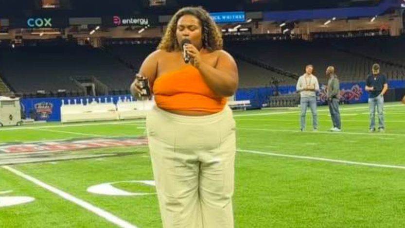 New Orleans Native Samyra Gives Emotional National Anthem Performance at Sugar Bowl As City Reels From Terrorist Attack