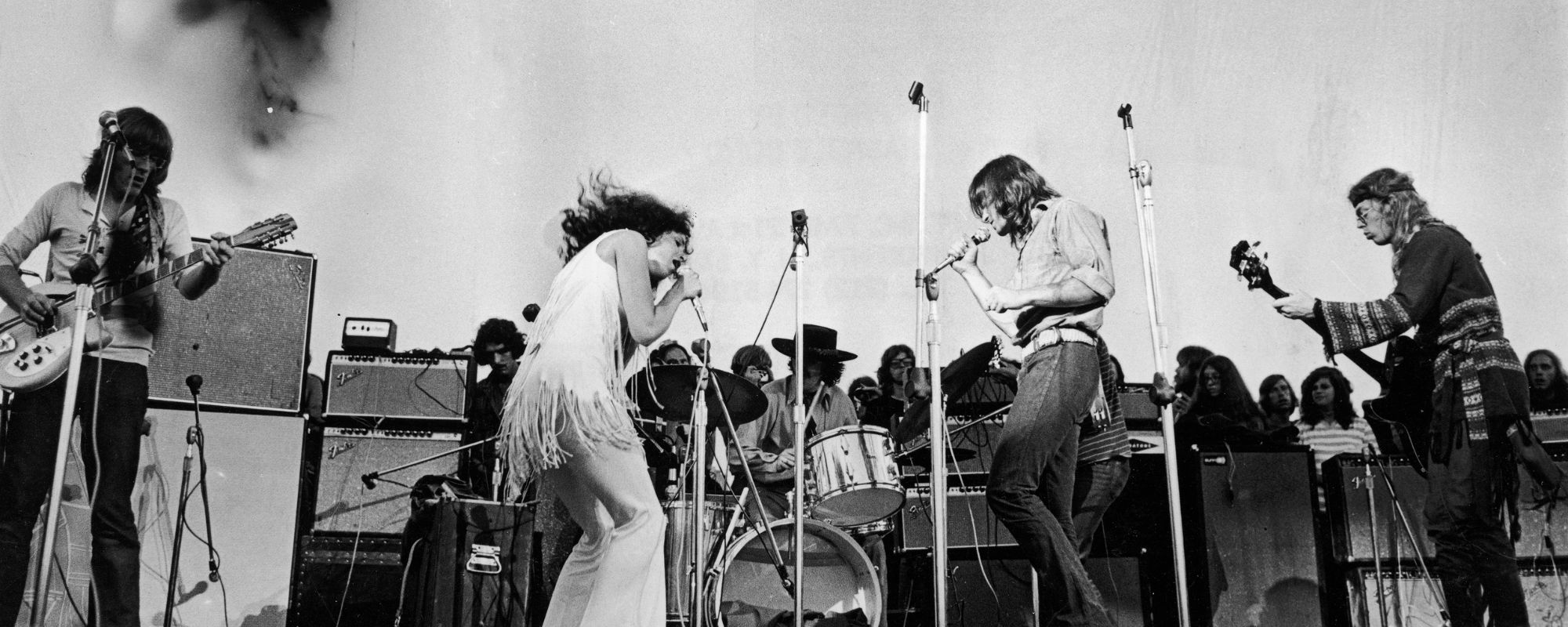Jefferson Airplane performing at Woodstock