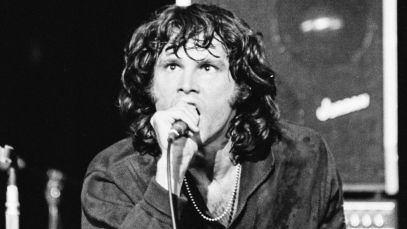 Jim Morrison performing
