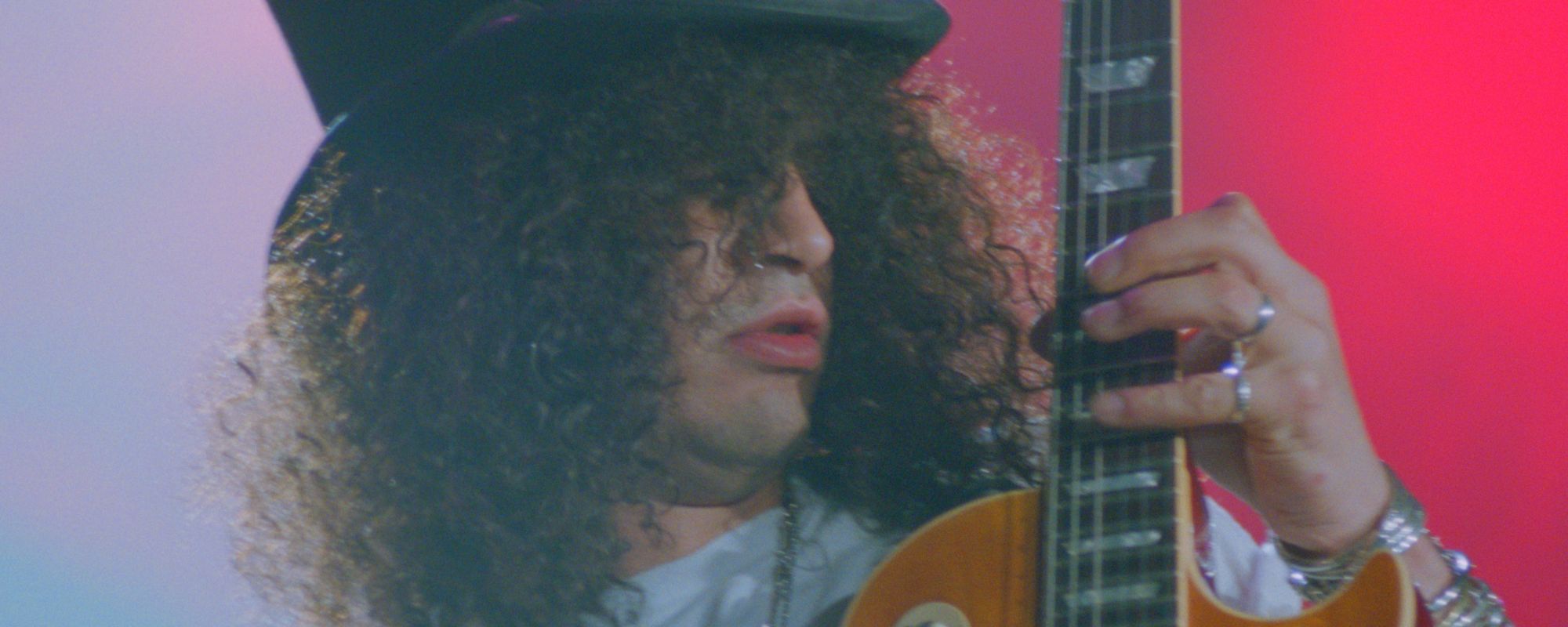 Guns N' Roses guitarist Slash performing