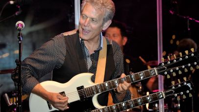 Don Felder playing double neck guitar