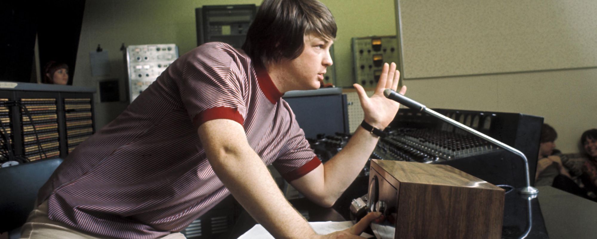 Brian Wilson in the studio