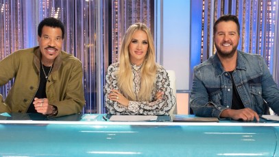 Lionel Richie, Carrie Underwood, and Luke Bryan