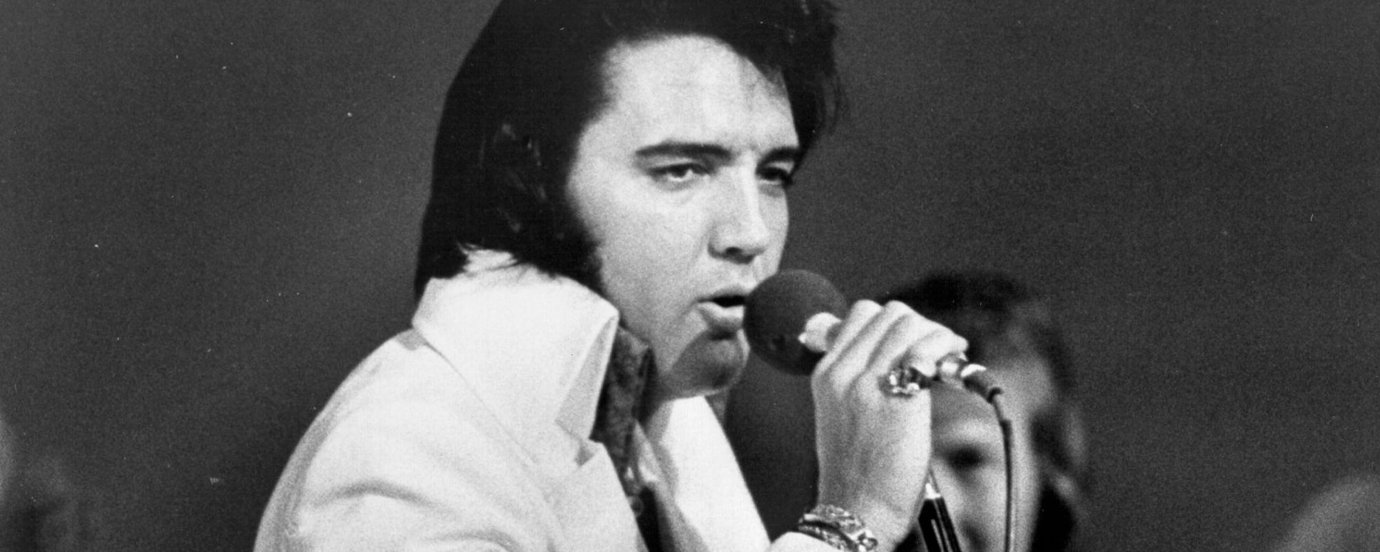 Elvis Presley performing