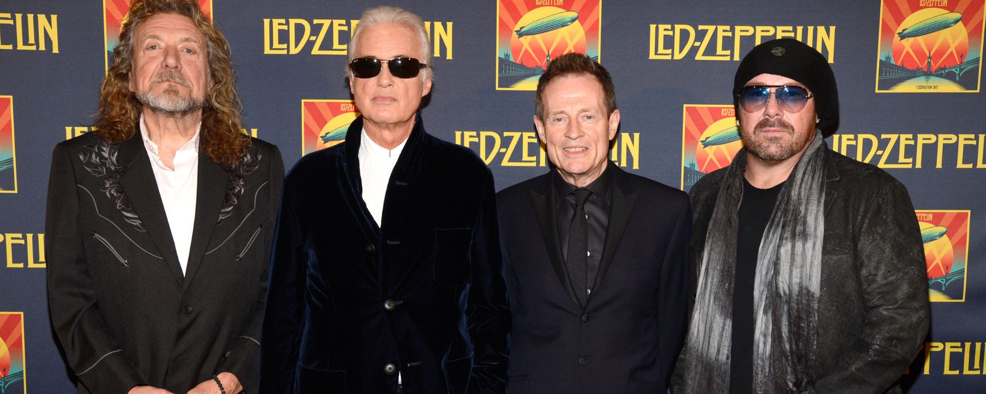 Original members of Led Zeppelin with Jason Bonham