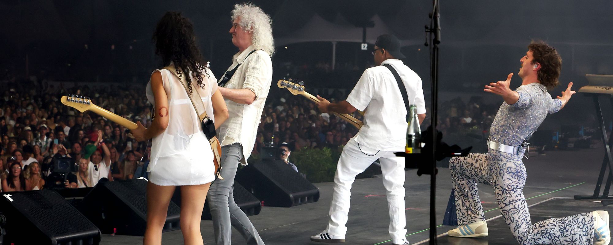 Watch Benson Boone Bring Out Queen’s Brian May for Electric Coachella “Bohemian Rhapsody” Cover