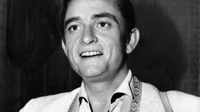 Johnny Cash performing, uses humor in country classic "Flushed From the Bathroom of Your Heart"