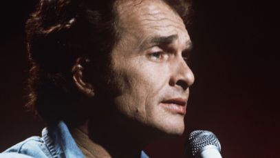 Merle Haggard performing