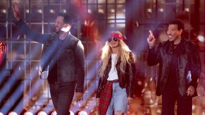 'American Idol' Judges Luke Bryan, Lionel Richie and Carrie Underwood Join Forces Onstage During Season 23 Finale