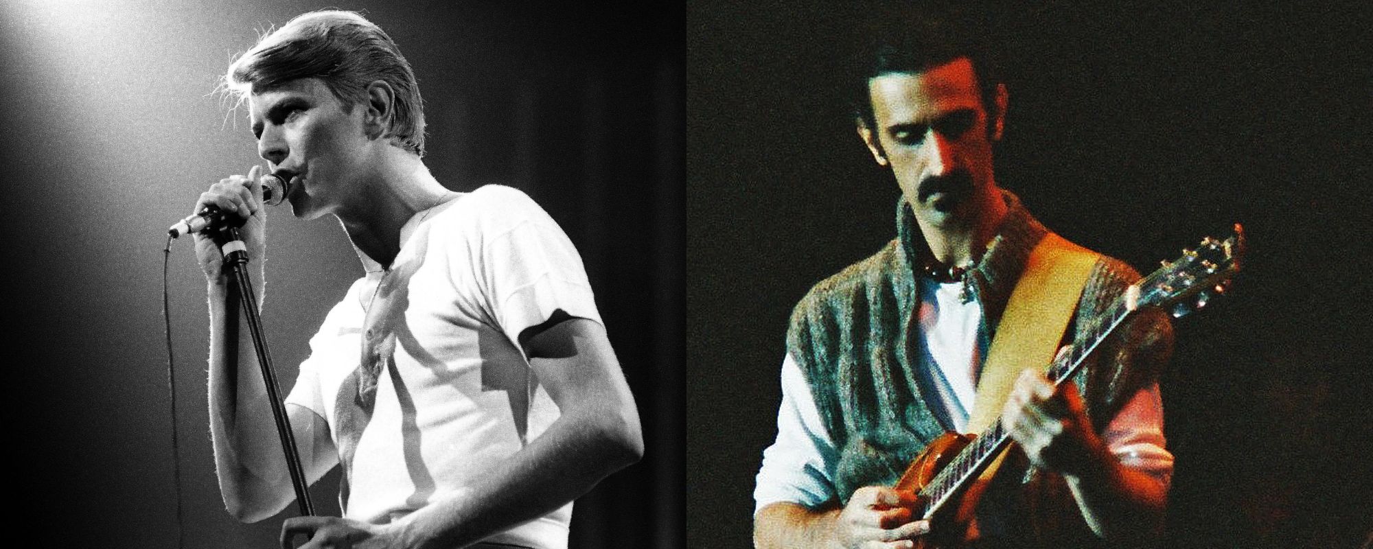 David Bowie and Frank Zappa