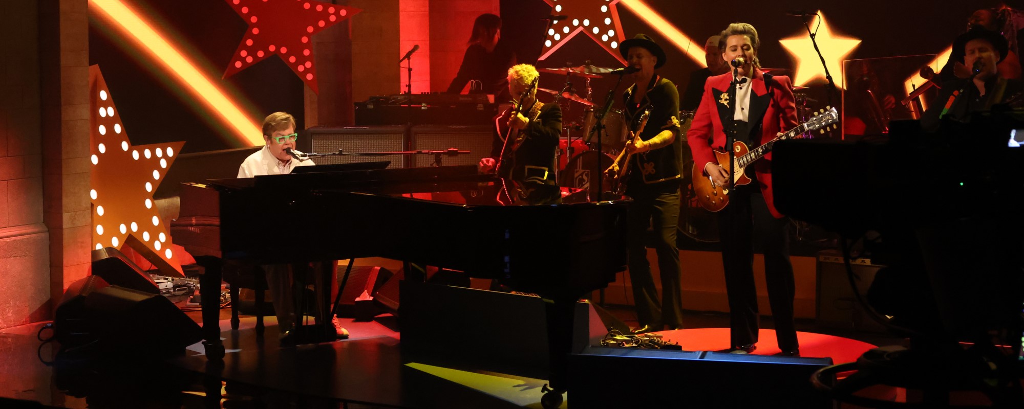 Watch an Emotional Elton John Break Down While Working on a Song from His New Collaborative Album with Brandi Carlile