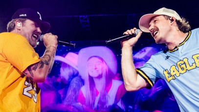 Morgan Wallen Joins Ernest on Stage in Nashville for Special Performance of "Flower Shops"
