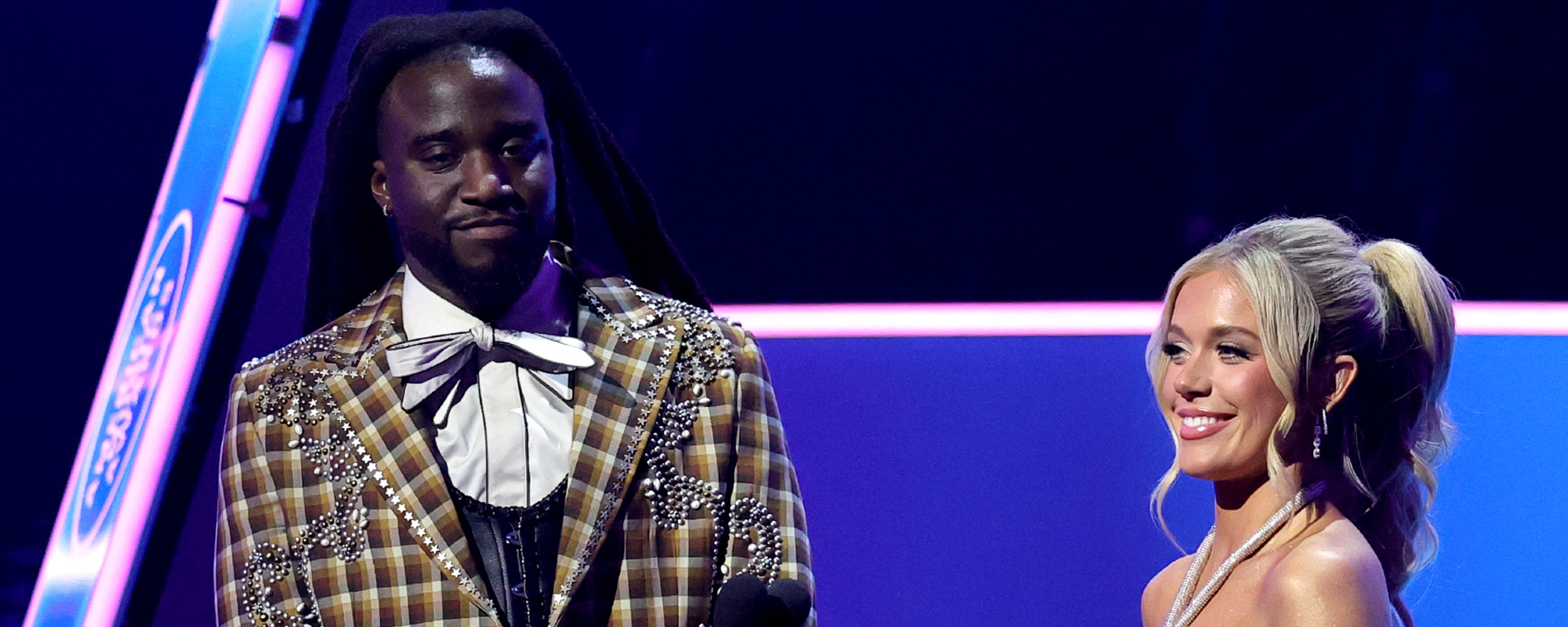 Watch Shaboozey's Priceless Reaction to Megan Moroney Suggesting the Carter Family Invented Country Music at the AMA Awards