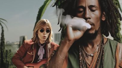 Tom Petty and Bob Marley in Snoop Dogg music video for "Last Dance with Mary Jane"