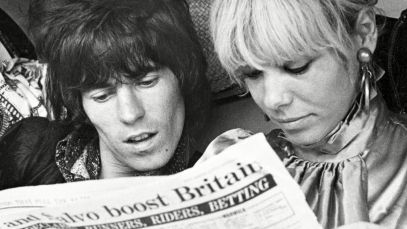 Keith Richards with Rolling Stones muse Anita Pallenberg
