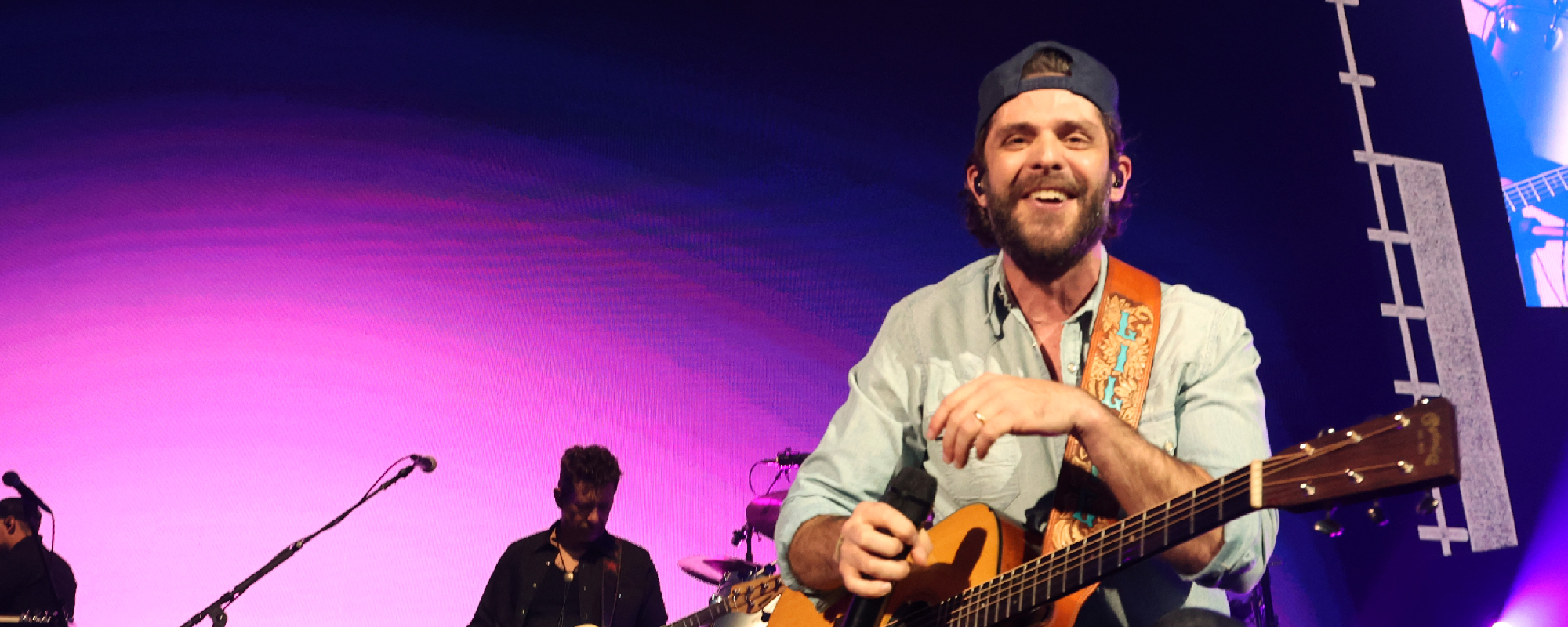 87-Year-Old Fan Shares a Kiss With Thomas Rhett at Her First Country Music Concert