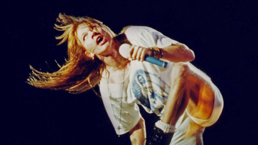 Axl Rose of Guns N' Roses performing