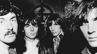 Psychedelic rock band Pink Floyd with Syd Barrett