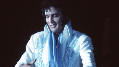 Elvis performing in Las Vegas
