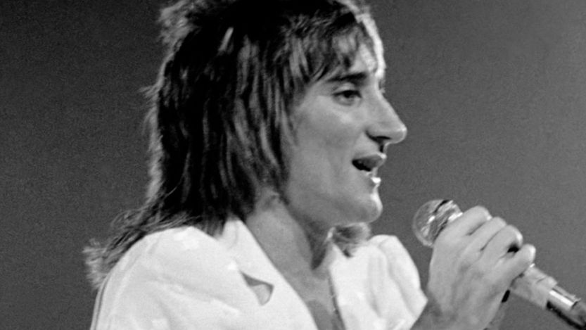 Rod Stewart performing