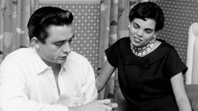 Johnny Cash during early life with Vivian Liberto