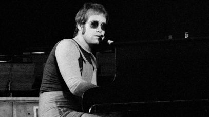 Elton John performing