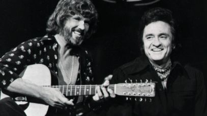 Kris Kristofferson and Johnny Cash