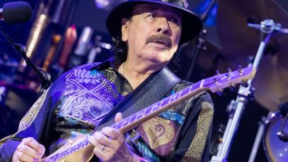 Carlos Santana performing