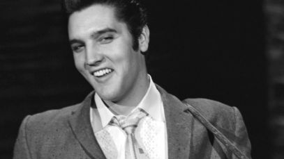 Elvis Presley performing