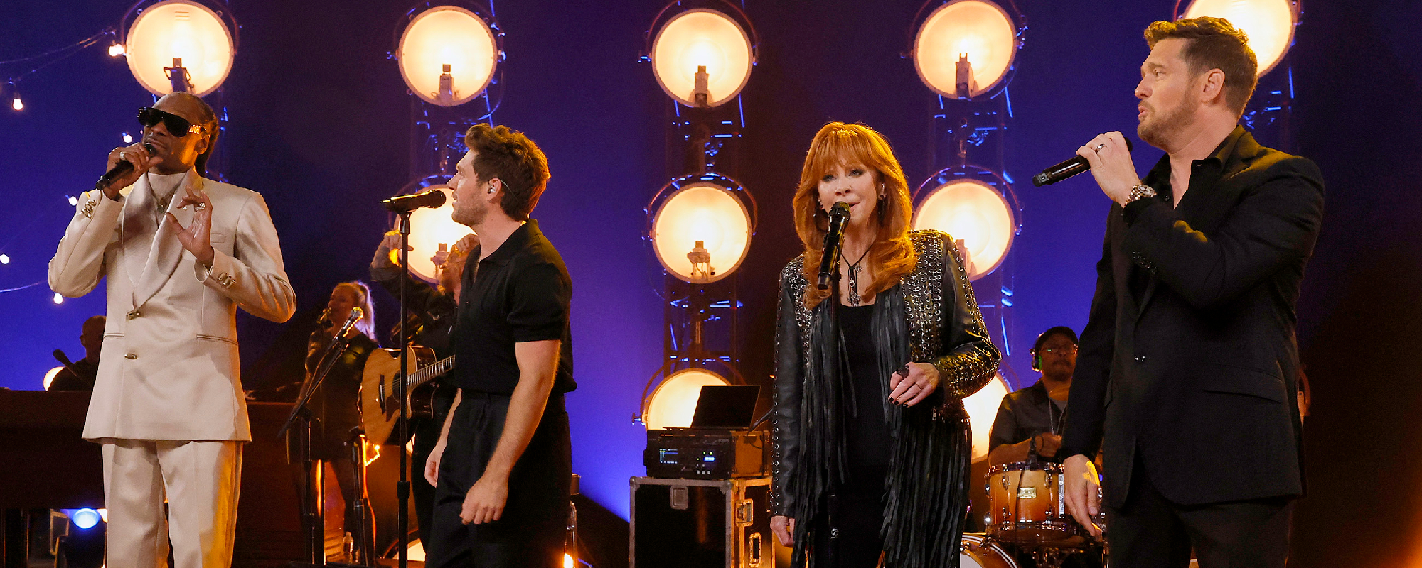 Reba McEntire, Niall Horan, Snoop Dogg & Michael Bublé Blend Styles in "The Joker" Cover on 'The Voice'