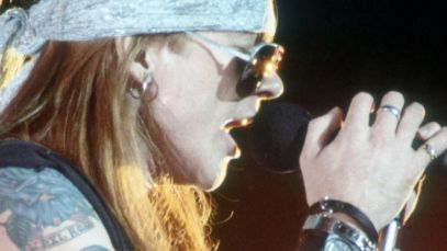Axl Rose performing with Guns N' Roses